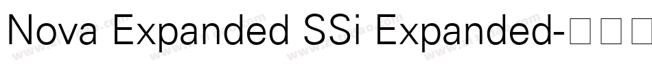 Nova Expanded SSi Expanded字体转换